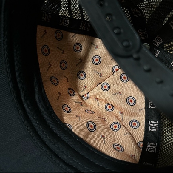 Axed Axe Throwing Red Buffalo Plaid Mesh Snap Back Hat - Picture 4 of 4